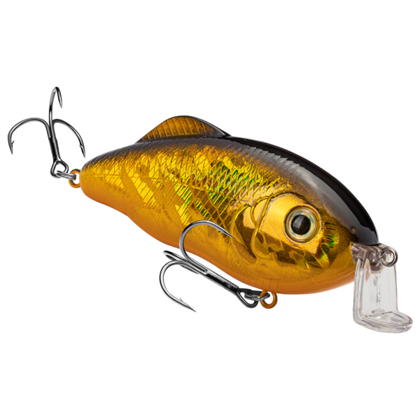 Strike King Hybrid Hunter Jr Shallow Hard Bait Lure - Gold Black Back 1 Strike King Hybrid Hunter Jr Shallow Hard Bait Lure - Gold Black Back