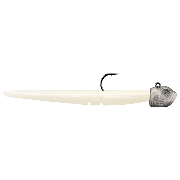 Lunker City Pre-Rigged Slug-Go Jig Lures, 4.5" - Albino Shad 1 Lunker City Pre-Rigged Slug-Go Jig Lures - Albino Shad