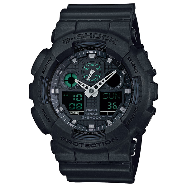 Casio G-SHOCK Analog-Digital Watch, GA100MB-1A 1 Casio G-SHOCK Analog-Digital Watch, GA100MB-1A