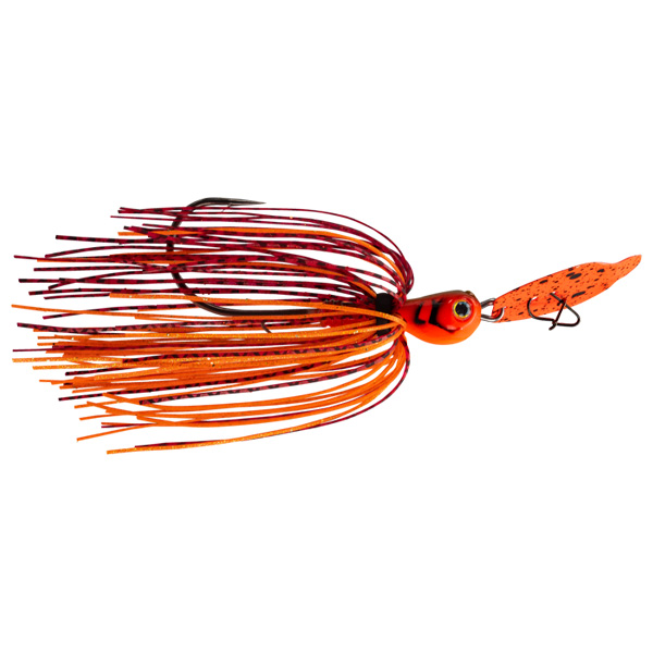 Strike King Thunder Cricket Vibrating Painted Swim Jig Lure, 1/2oz - Fire Craw 1 Strike King Thunder Cricket Vibrating Painted Swim Jig Lure - Fire Craw