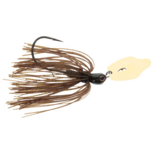 Strike King Thunder Cricket Vibrating Gold Swim Jig Lure - Green Pumpkin
