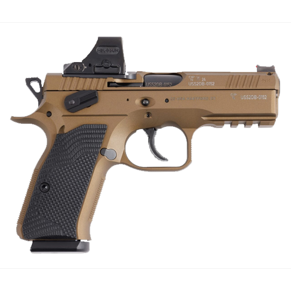 CZ SHADOW 2 Compact Burnt Bronze 9mm 4" 15RDS Holosun 508T-RD X2 1 CZ SHADOW 2 Compact Burnt Bronze 9mm 4" 15RDS Holosun 508T-RD X2