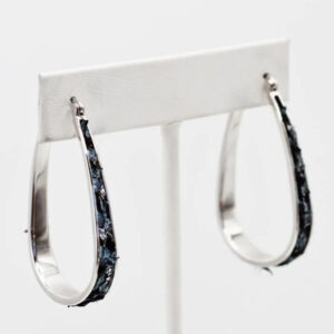 Teal Heron SAVANNAH EARRINGS BLUE/Silver SALMON