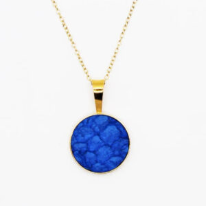 Teal Heron STORY NEcklace ROYAL BLUE SEA BASS GOLD