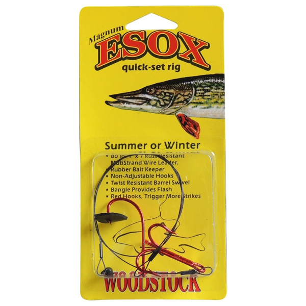 Woodstock Line Company ESOX Quick-Set Rigs, #1/2 1 Woodstock Line Company ESOX Quick-Set Rigs