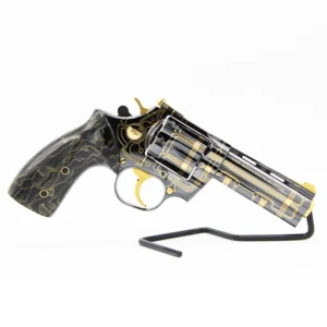 KORTH Custom BITCOIN 357 Magnum 4" Revolver 24KT Gold #40