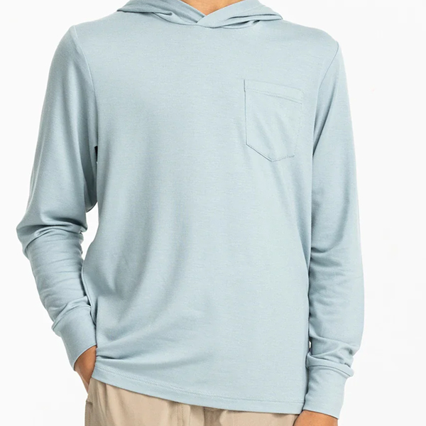 Free Fly Youth Bamboo Shade Hoodie - Ocean Mist 1 Free Fly Youth Bamboo Shade Hoodie - Ocean Mist